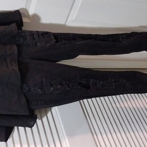 Black ripped jeans